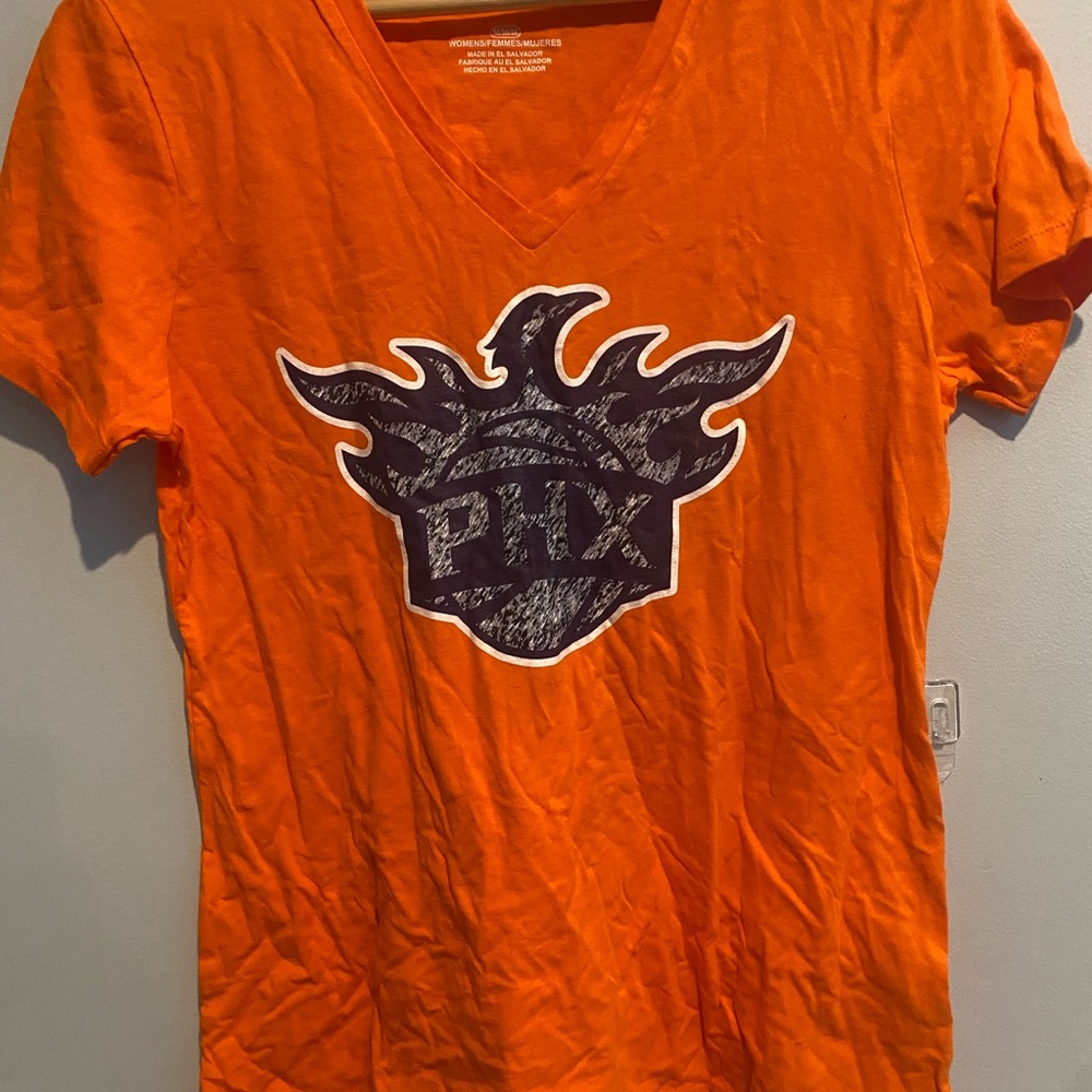 Phoenix Graphic V-Neck Kids Tee - Orange